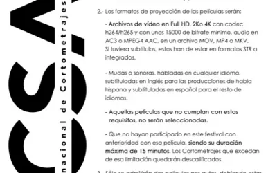 El próximo 31 de enero finaliza el plazo de presentación de cortos en FICSAN 2026