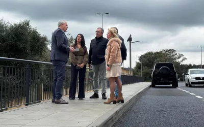 El alcalde agradece a Transportes la finalización de las obras en Pueblo Nuevo