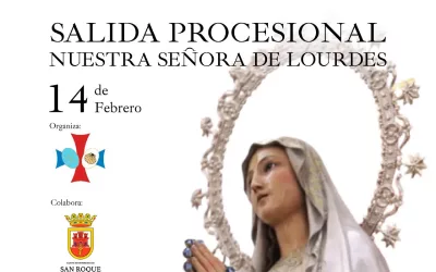 Este sábado, procesión de la Virgen de Lourdes en Taraguilla