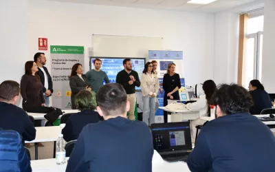 Sesión informativa de Europe Direct a los alumnos de «Form@joven San Roque»