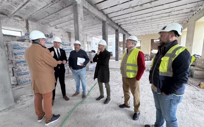 Visita a la obra del futuro Edificio Carmen Brú, que se destinará a dependencias municipales