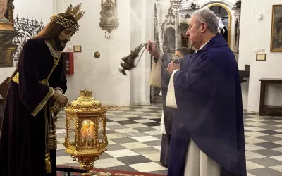 El Nazareno ya restaurado regresa a San Roque