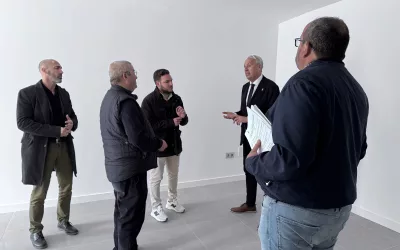 Visita al Edificio Lorenzo Pérez, que albergará la sede de Amdel y espacios formativos