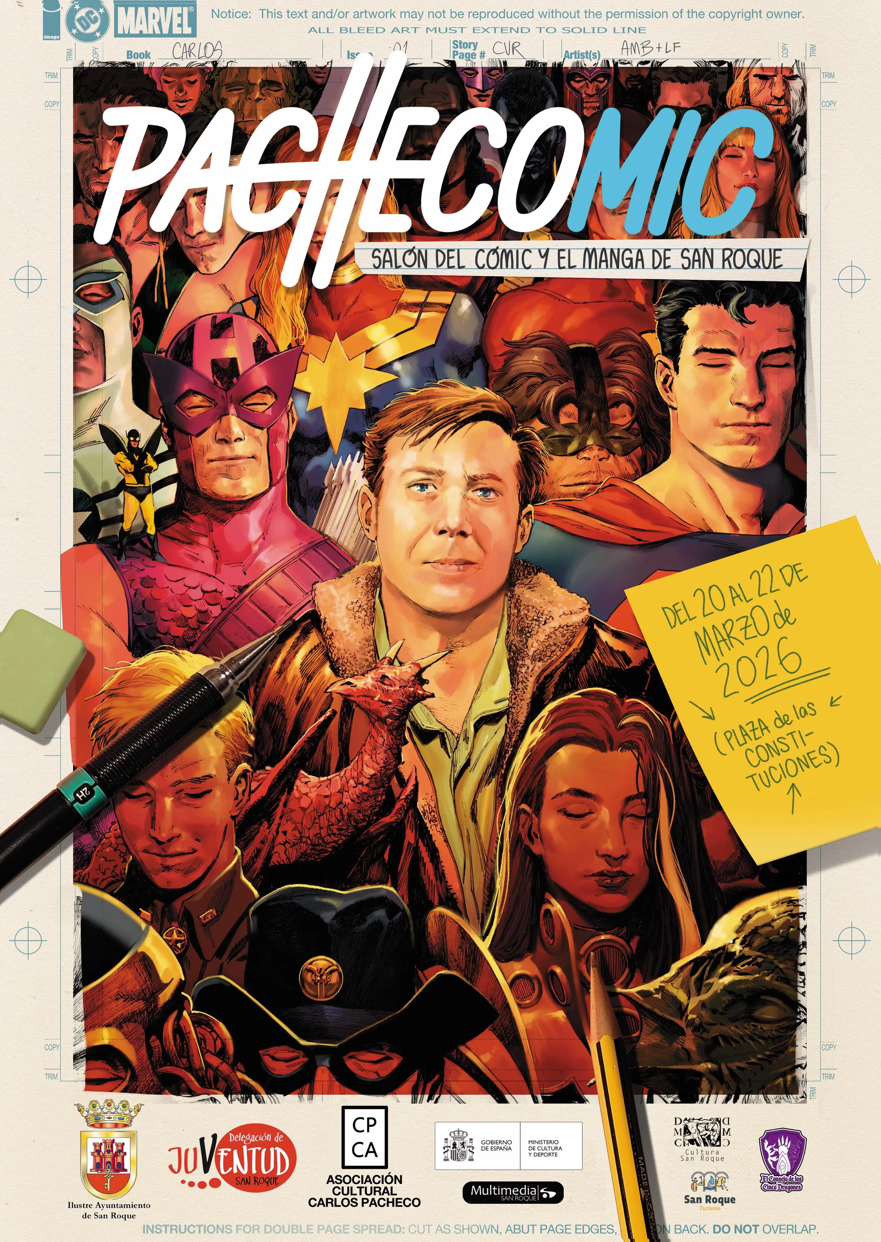 Representación del Ministerio de Cultura, en Pachecomic