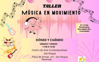 Este sábado, taller “Música en movimiento”