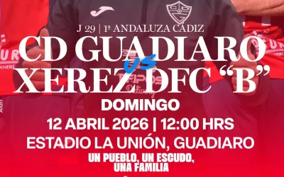El CD Guadiaro recibe al Xerez D. F.C “B” en un duelo directo en la zona media
