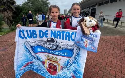 El Club Natación San Roque brilló con luz propia en la sexta Jornada de la Liga Alevín