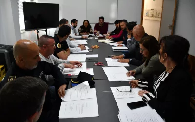 Reunión de coordinación de cara a la Romería de San Roque, que se realiza este fin de semana
