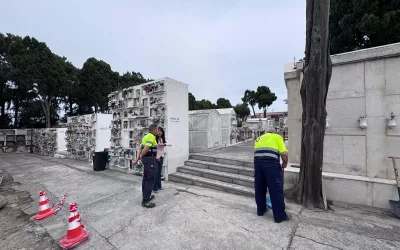 Visita de inspección a trabajos de mejora del Cementerio de San Miguel