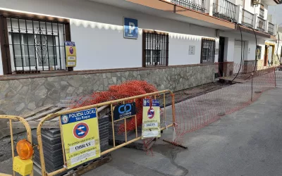 Reposición de acerado en la calle Quevedo, en la Estación