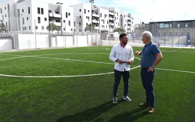 Visita a las mejoras realizadas en el complejo deportivo Manolo Mesa