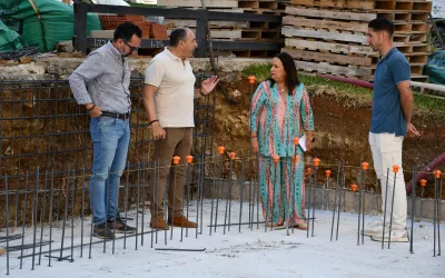Visita a las obras de remodelación de la Plaza de Miraflores