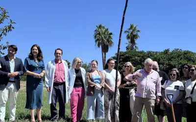 San Roque, en la plantación del árbol en reconocimiento a los donantes de órganos