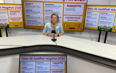 Asuntos Sociales anima a inscribirse a las cenas de mayores, siendo la primera la de la Feria de Taraguilla