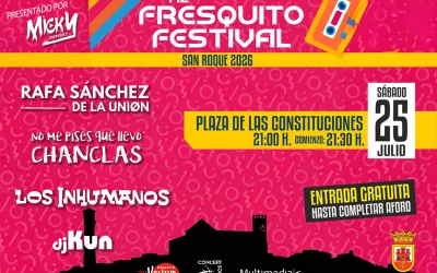 Al Freskito Festival llenará este sábado de música y nostalgia la Plaza de las Constituciones de San Roque