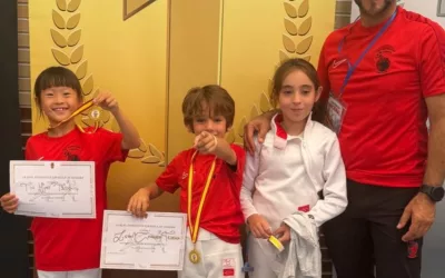 León Cerrada y Chiara Tjiong, medallas de oro en el Criterium Nacional de Esgrima