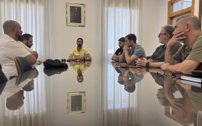 Reunión para perfilar el documental sobre Carlos Pacheco