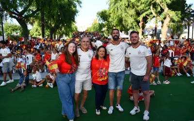 La Alameda estalla de júbilo con la victoria de España ante Bélgica