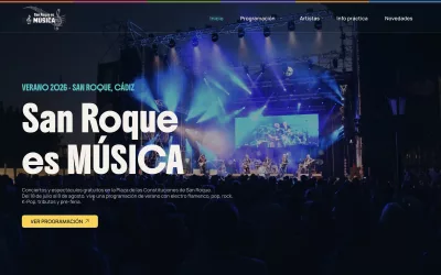 Nueva web con toda la información sobre los conciertos gratuitos del verano en San Roque