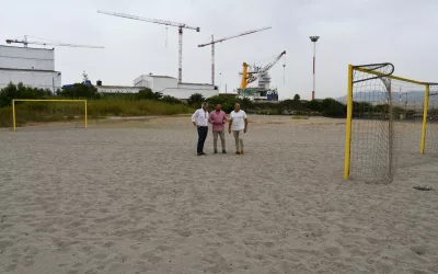 Nuevo espacio deportivo al aire libre en Punta Mala, en la playa de Campamento