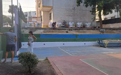 Visita a los trabajos de mantenimiento en el CEIP Maestro Apolinar