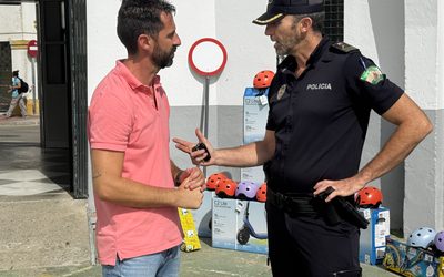 San Roque incorpora un circuito para patinetes eléctricos a las actividades de educación vial para escolares