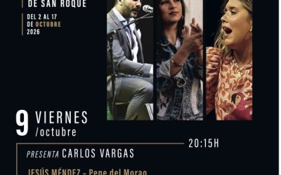 Este viernes 9, la VI Bienal Flamenca Canela de San Roque continúa con una nueva noche de recitales