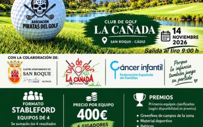 Torneo de golf benéfico en La Cañada, el 14 de noviembre