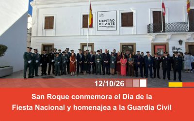 San Roque conmemora el Día de la Fiesta Nacional y homenajea a la Guardia Civil