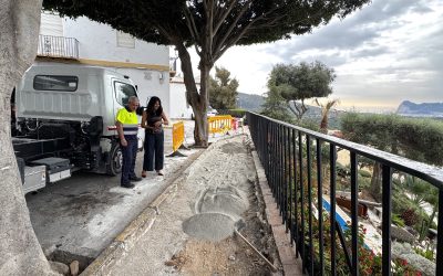 Sustitución del acerado del Mirador de Los Cañones
